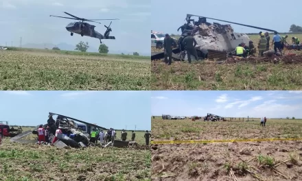 Cae helicóptero de la Marina en Sinaloa; hay 14 muertos