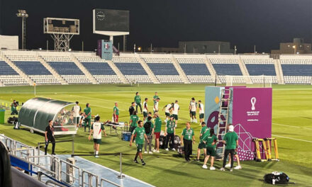 Buen ambiente en el primer entrenamiento de México en el Mundial Qatar