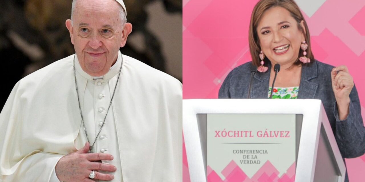 El papa Francisco recibe a Xóchitl Gálvez en audiencia privada en el Vaticano