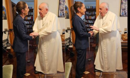 Sheinbaum se reúne con el Papa Francisco: “Me regaló grandes consejos de vida”