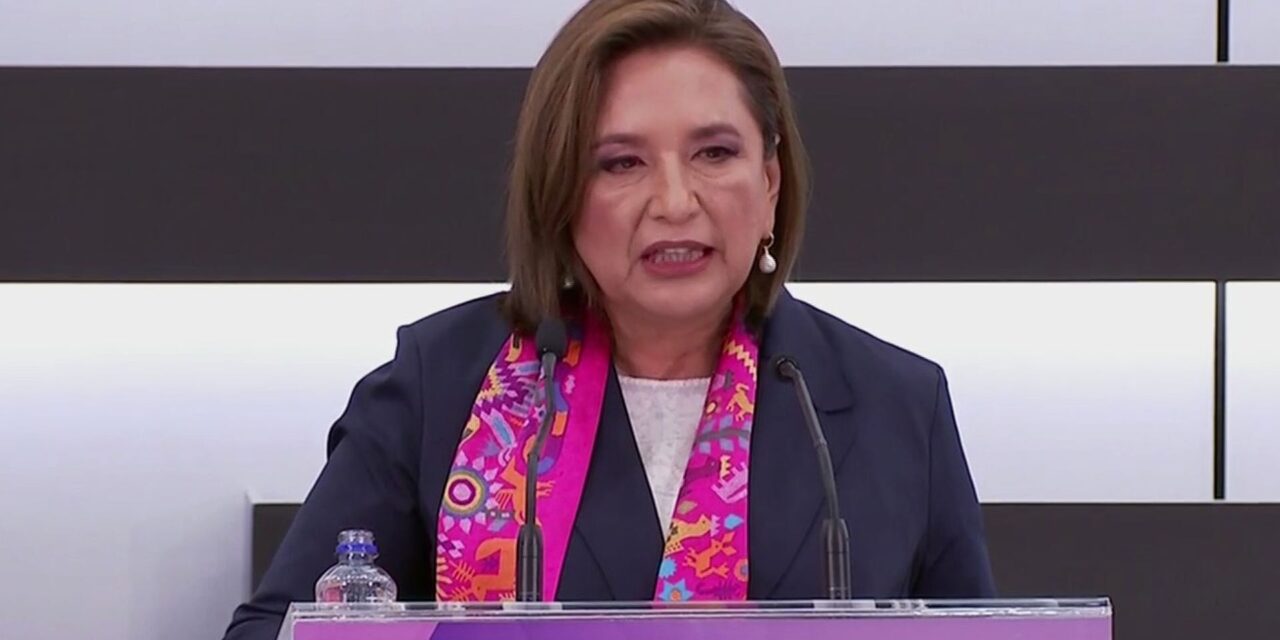 Xóchitl Gálvez se registra ante el INE como candidata a la presidencia de México