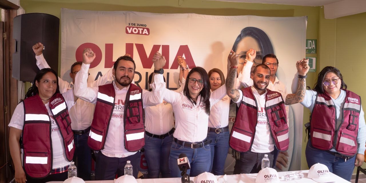 Declinan candidatos del PT y PRD así como estructuras del PVEM y PAN, en favor de la candidata de Morena Olivia Carrillo
