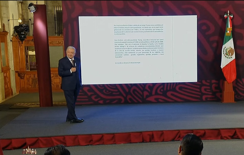 ¿Qué dice la carta que le mandó AMLo a Trump?