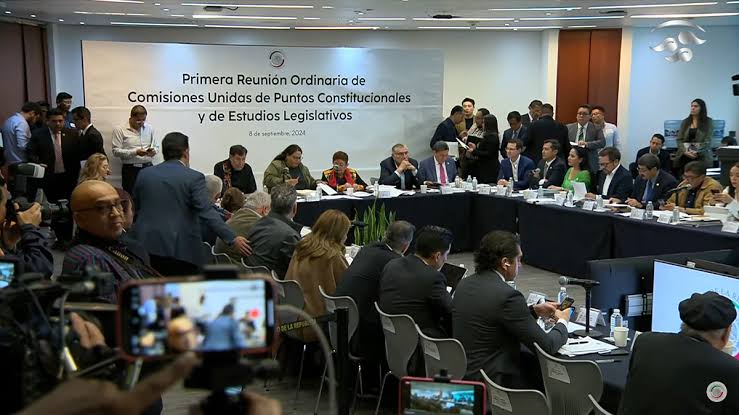 Arranca en comisiones unidas del Senado discusión sobre reforma judicial