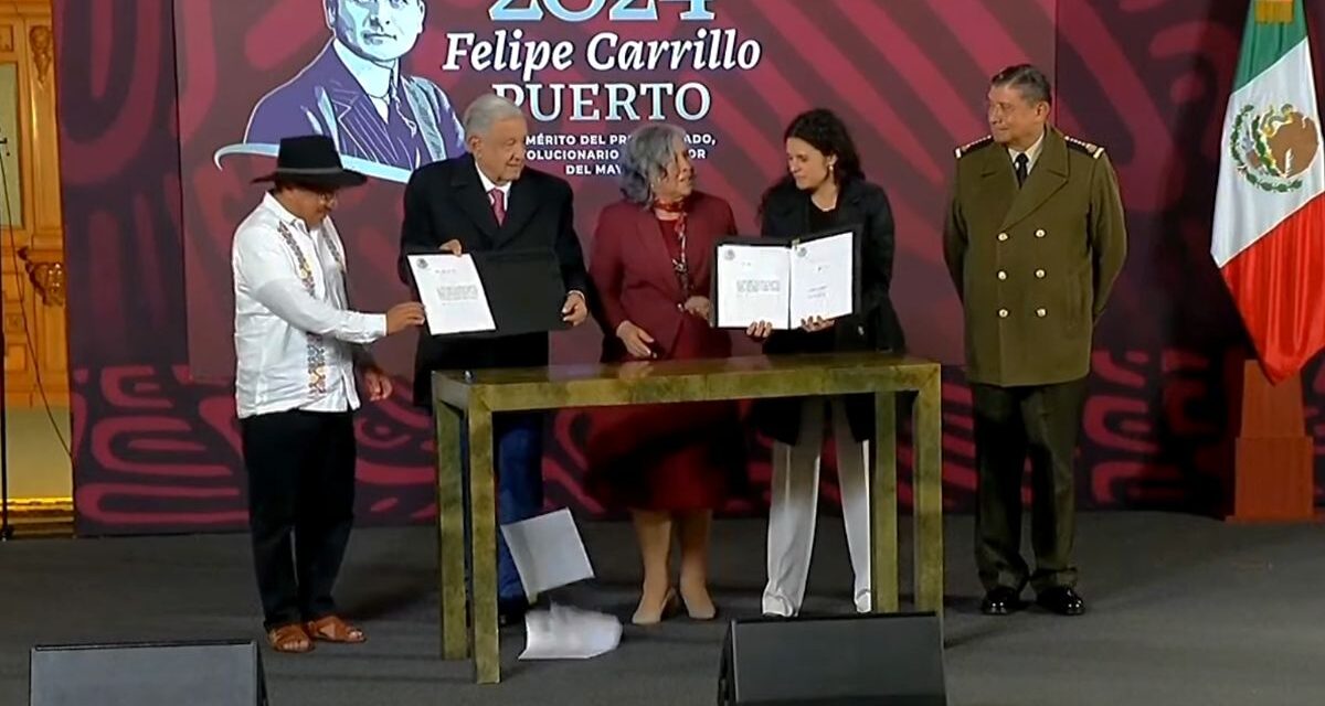 AMLO cierra su gobienro firmando las reformas constitucionales de la Guardia Nacional y de Pueblos Indígenas