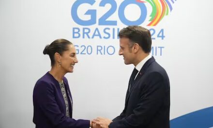 ¿De qué hablaron la presidenta Claudia Sheinbaum y su homólogo francés en el G20?