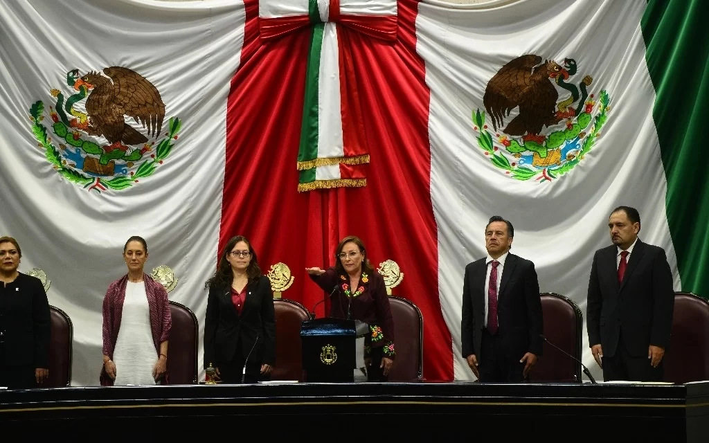 Acude Sheinbaum a toma de protesta de Rocio Nahle como gobernadora de Veracruz