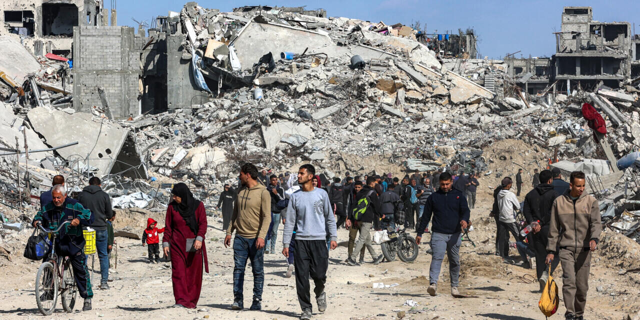 Palestinos celebran alto al fuego en Franja de Gaza