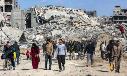 Palestinos celebran alto al fuego en Franja de Gaza
