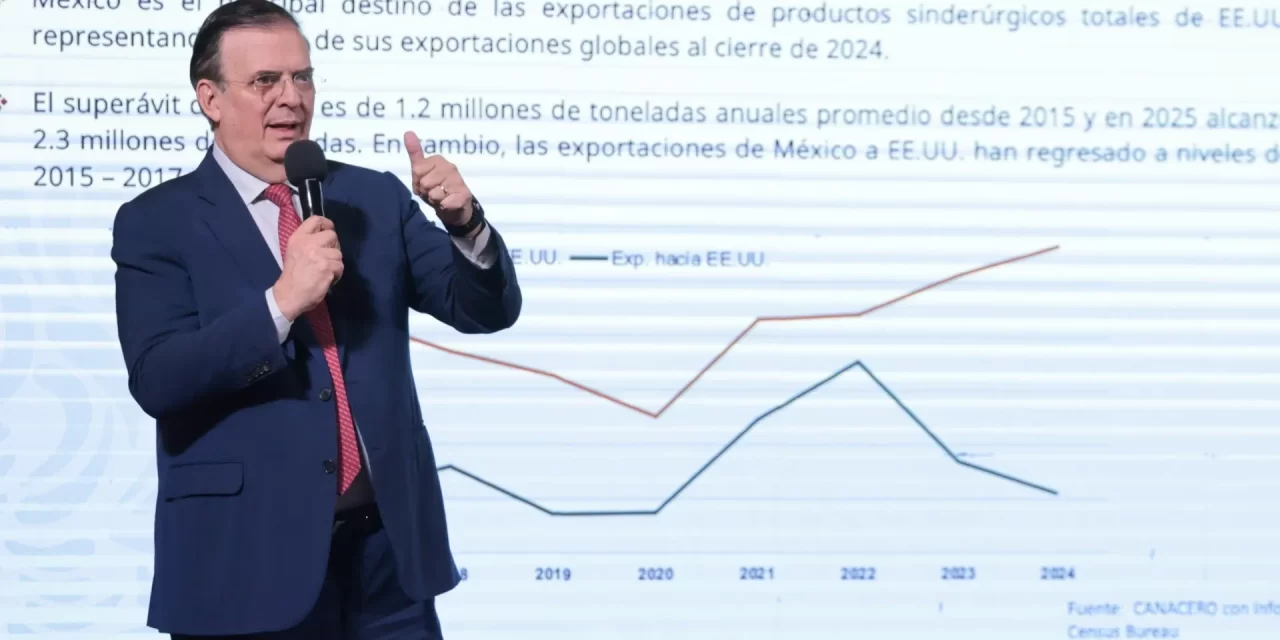 Informa Ebrard que casi 90% de los productos mexicanos quedarán protegidos de aranceles bajo el T-MEC