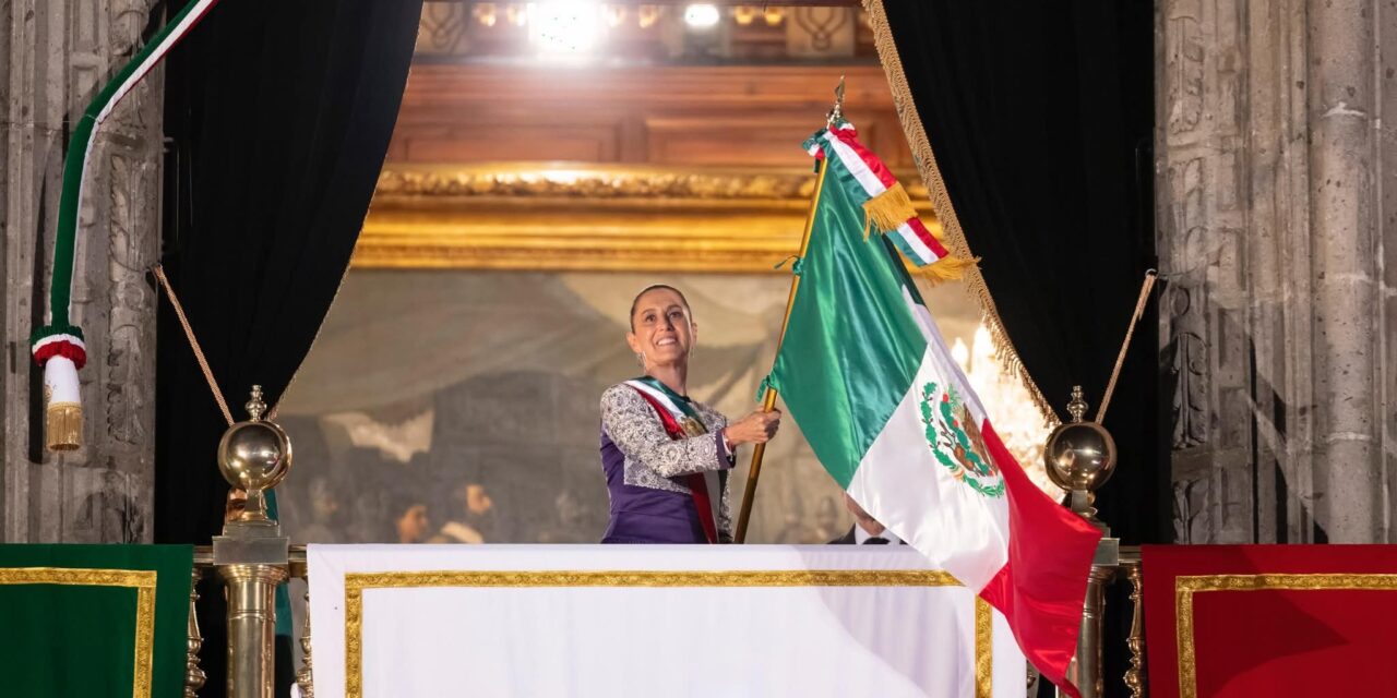 Sheinbaum da histórico grito de Independencia