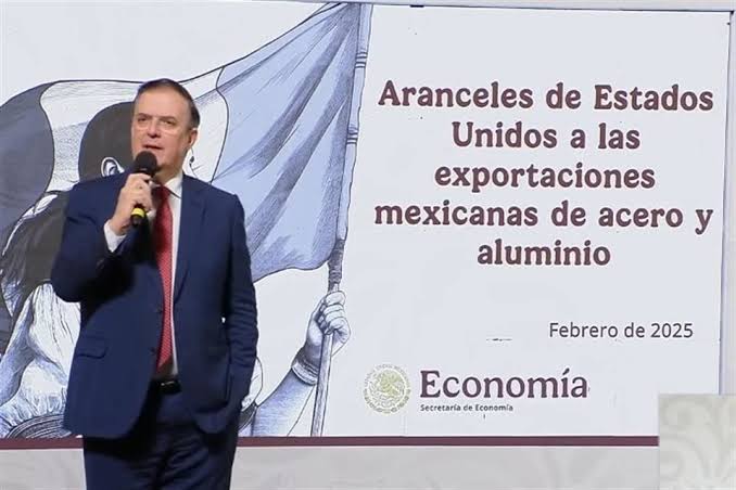 Explica Ebrard que imposición de aranceles serán del 50% a productos originarios de países sin tratado