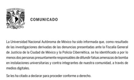 Revela fiscalía haber recibido 18 amenazas falsas de bomba en la UNAM