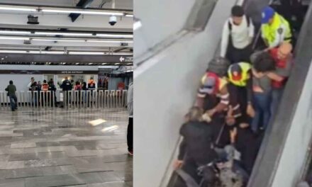 Colapsan escaleras eléctricas en la estación Ciudad Deportiva del Metro CDMX