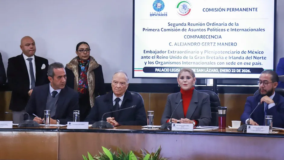 Avanza en Congreso ratificación de Gertz Manera como embajador en Reino Unido