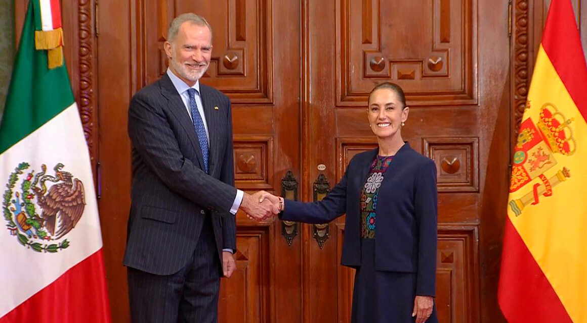 Se reúnen Sheinbaum y el Rey Felipe VI de España
