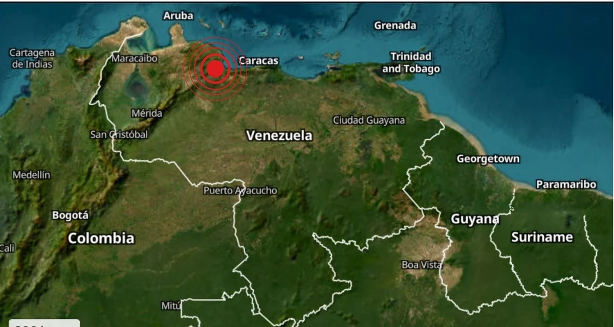 Sacude réplica de sismo Caracas y La Guaira