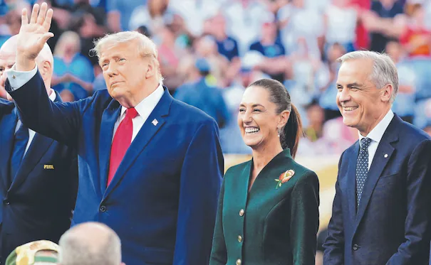 ¿De qué habló Sheinbaum con Trump y Carney durante la final del mundial?
