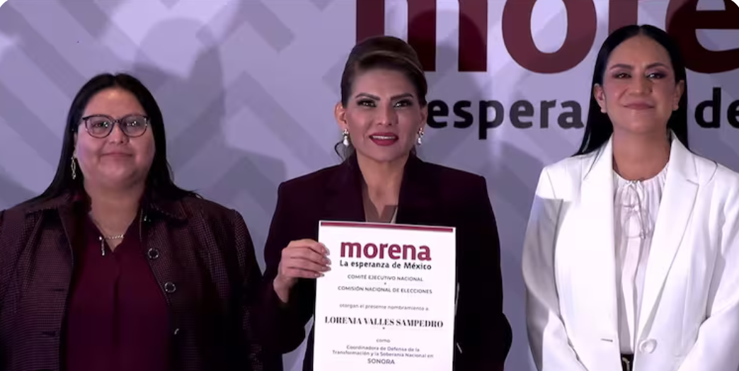Morena designa a Lorenia Valles como coordinadora de la Defensa de la Transformación en Sonora