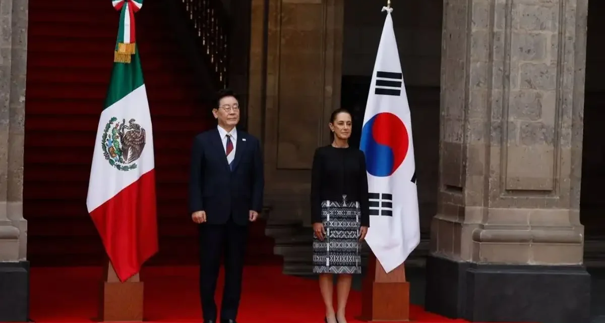 Recibe CSP a presidente de Corea del Sur en Palacio Nacional