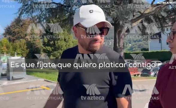 Localizan a Amílcar Olán en Suiza; evita entrevista y arrebata celular a reportero de Azteca Noticias