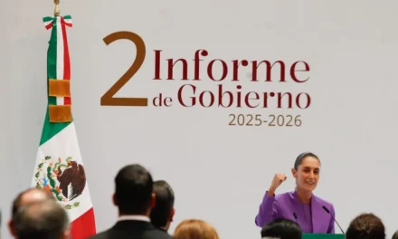 “No hay divisiones, lo único que hay es la defensa del pueblo”: CSP en su Segundo informe de gobierno