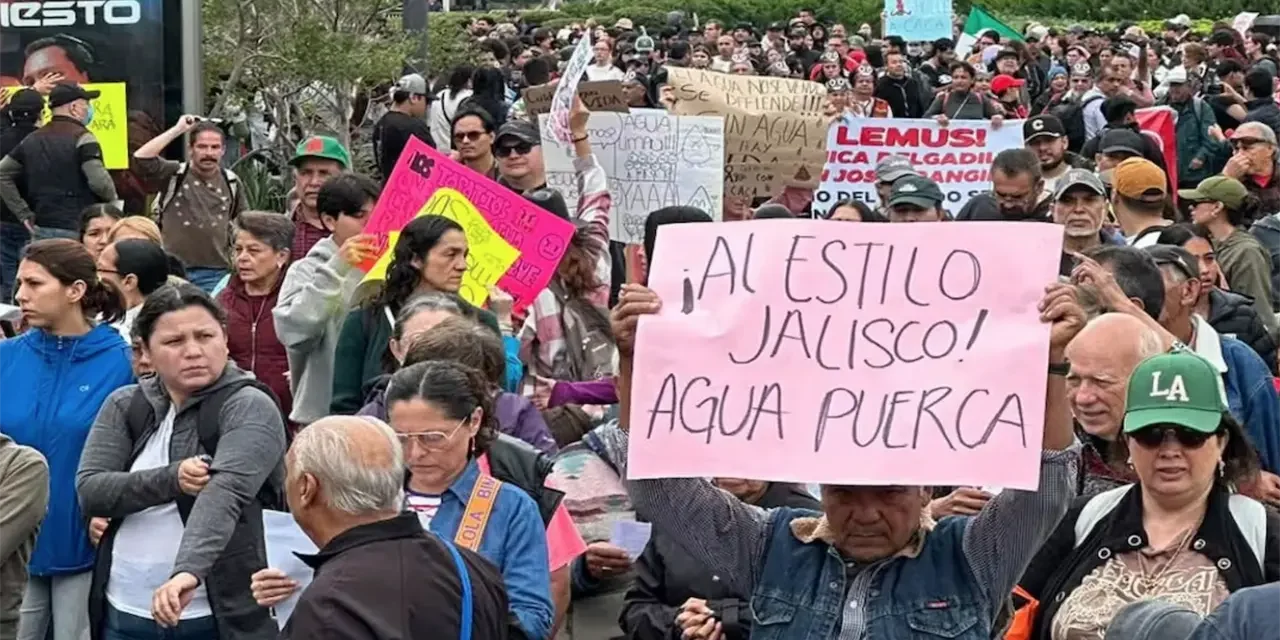 Saldo de la marcha por agua en Jalisco: Gobierno reporta 39 detenidos y 59 personas heridas