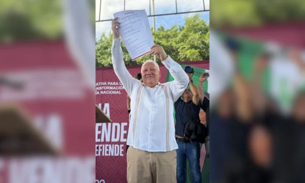 Rafael Marín Mollinedo se registra por Morena para la coordinación municipal en Benito Juárez