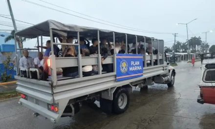 Semar activa Plan Marina en fase de auxilio en Guerrero y despliega acciones preventivas en cuatro estados por el huracán “Simon”