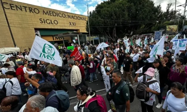 Trabajadores del IMSS alistan megamarcha nacional este 30 de octubre en la CDMX
